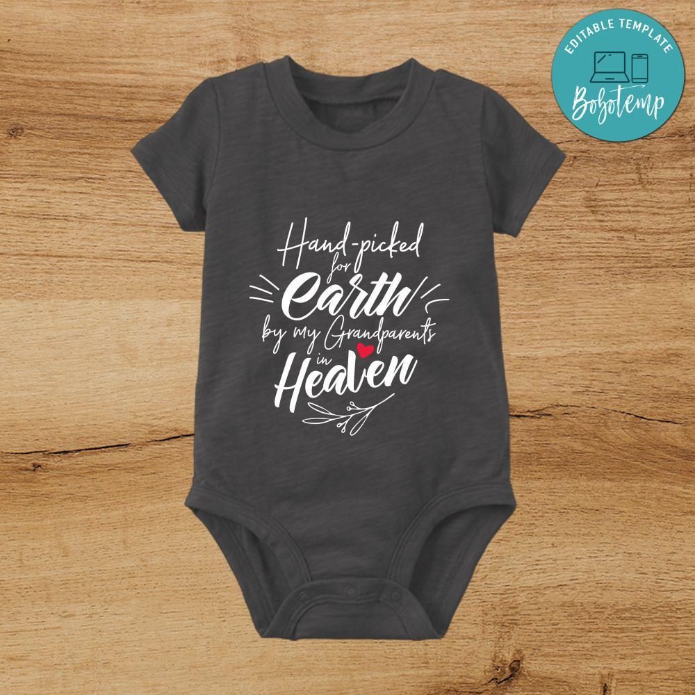 Hand Picked For Earth By My Great Grandma in Heaven onesie®