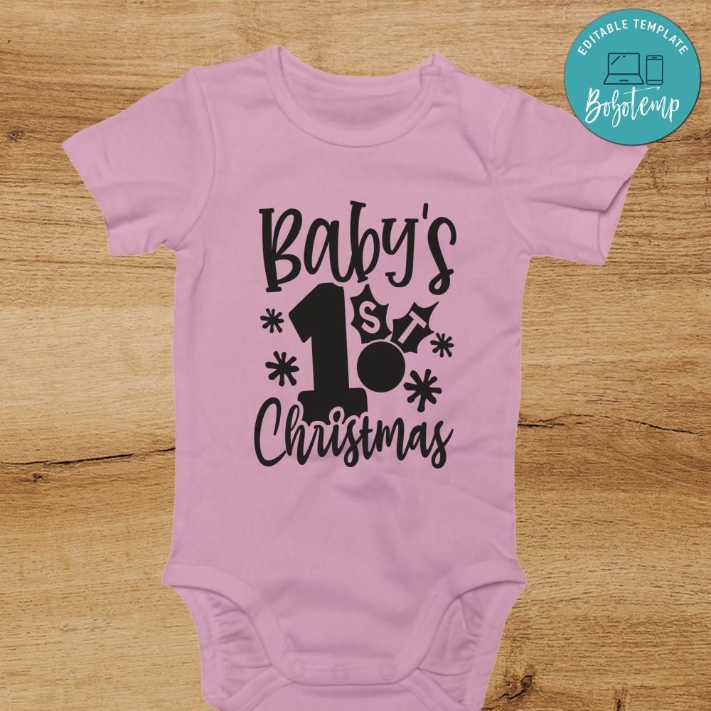 Baby's First Christmas Baby Onesies® - Christmas Baby Shower Gift