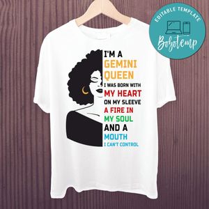 I'm a Gemini Queen SVG Cut File Template Instant Download
