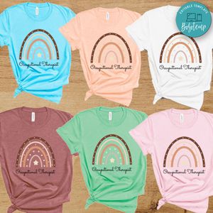 OT Retro Rainbow Shirt - Occupational Therapist Shirt