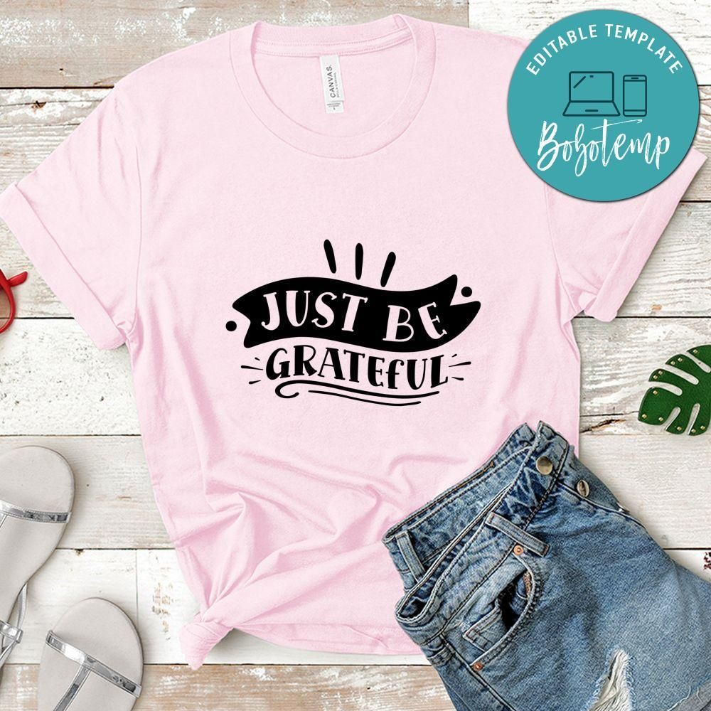 just be grateful Kitchen Shirt