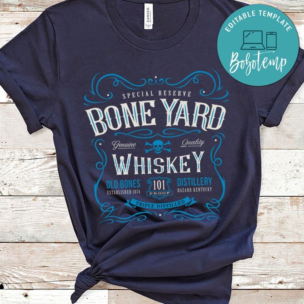 Boneyard Whiskey Label Shirt