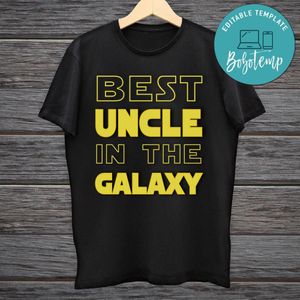 Best Uncle in the Galaxy Digital File Transparent PNG & SVG Instant Download