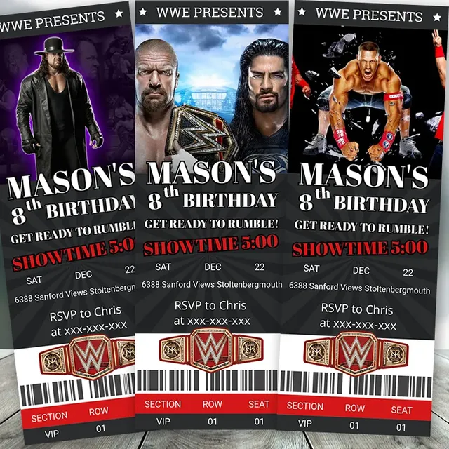 editable-wwe-ticket-pass-birthday-invitations-digital-file-bobotemp