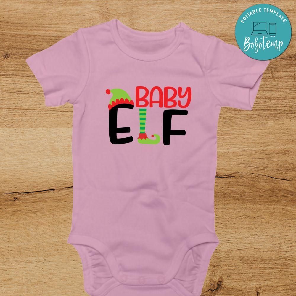 Baby Elf Christmas Baby Onesies® - Christmas Baby Shower Gift