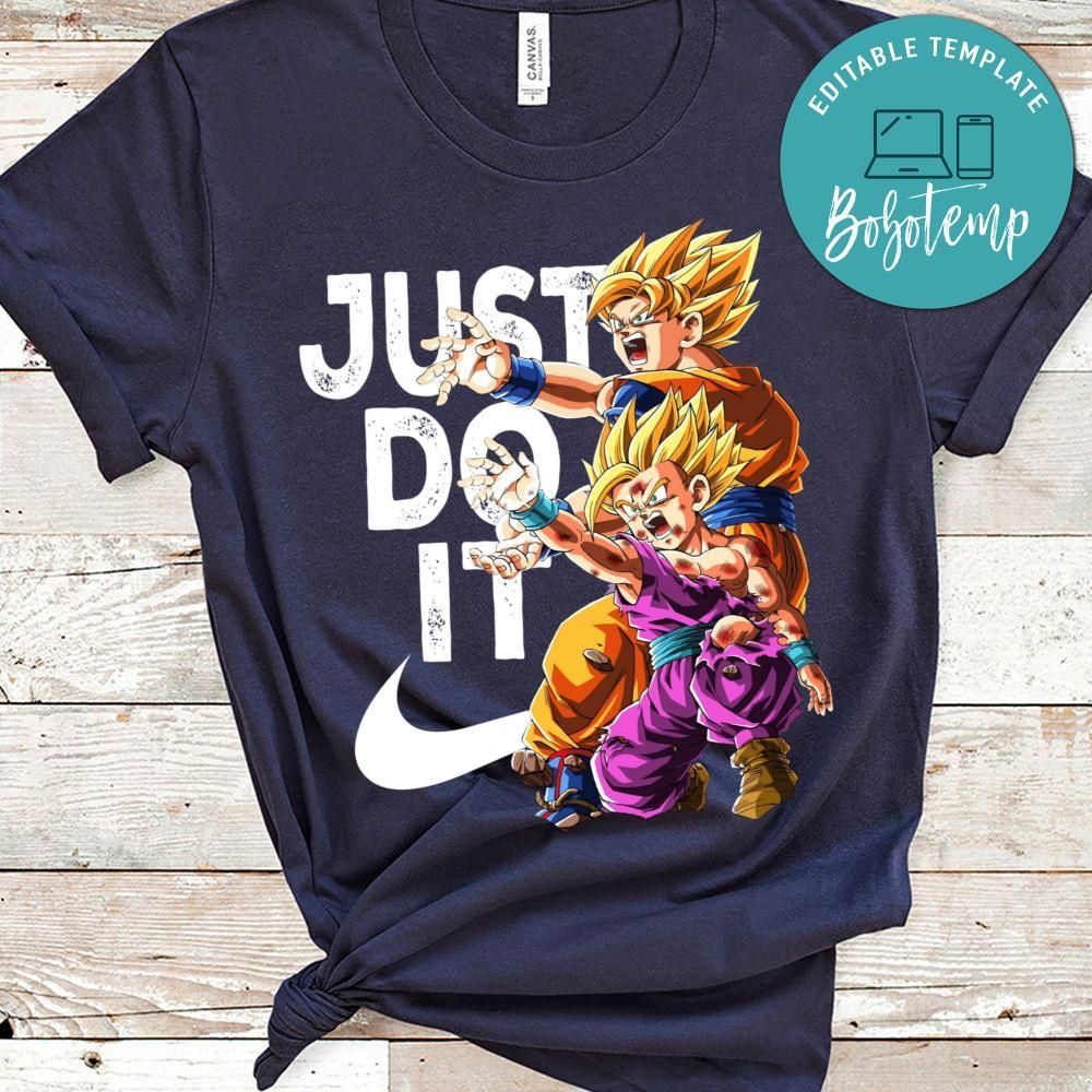 Dragonball Z Goku And Gohan Just Do It T-Shirt