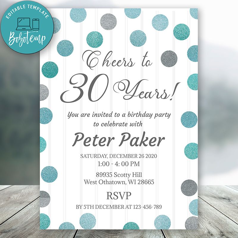 editable-elegant-white-birthday-for-adult-30th-birthday-invite-bobotemp