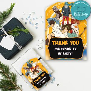 The God of High School Gift tags Label Template to print at home Instant Download