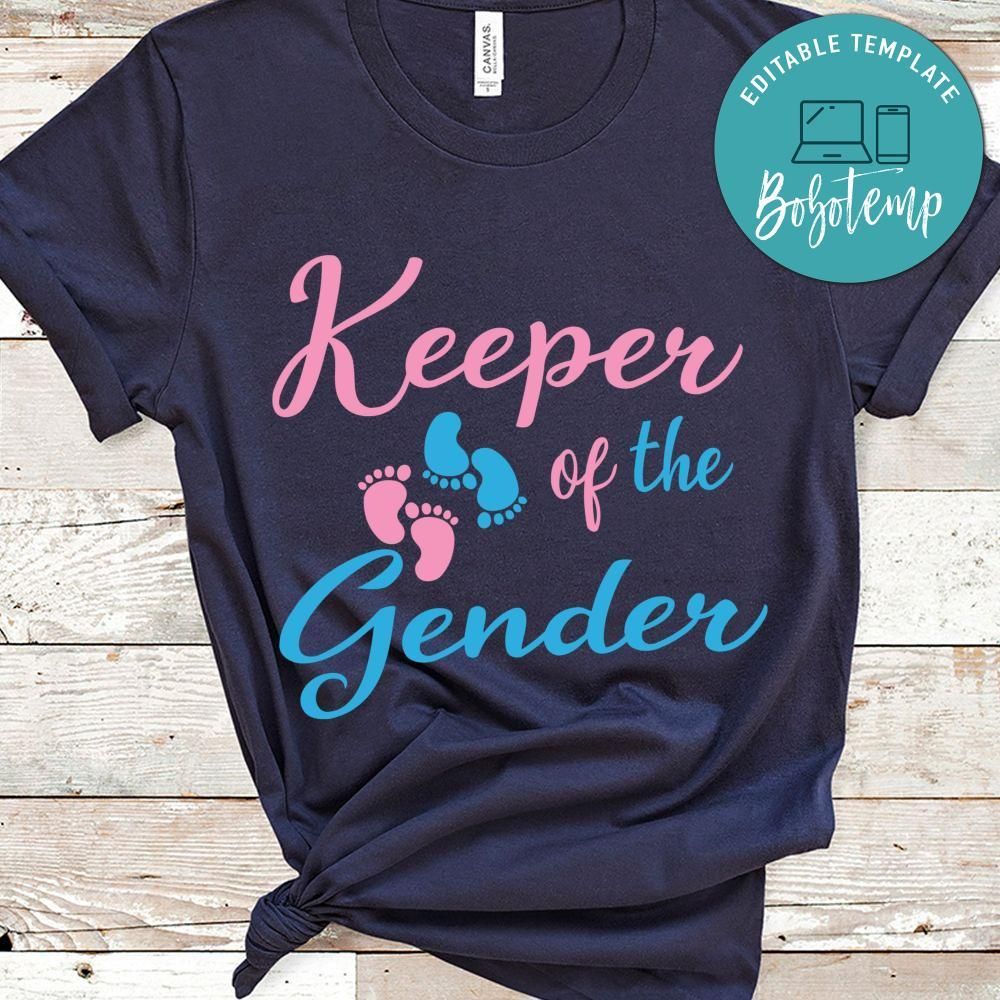 Keeper Of Gender Reveal Party Fathers Day Shirt