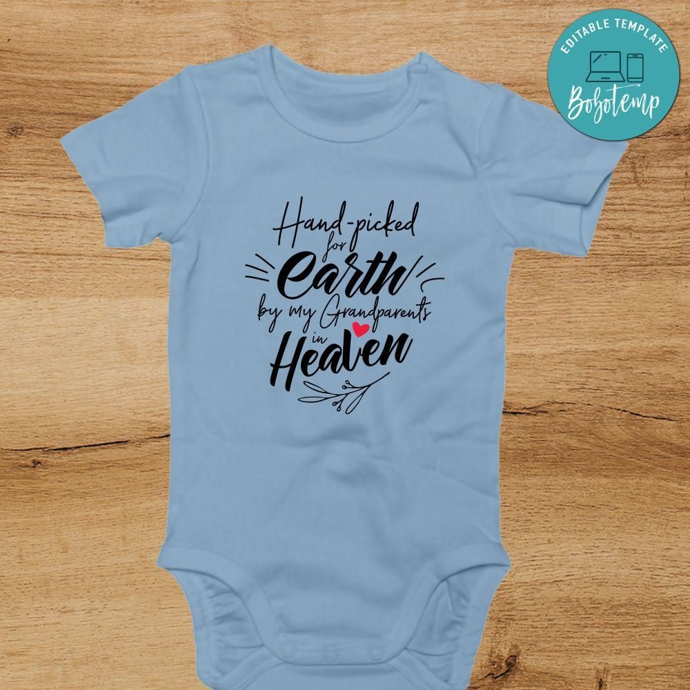 Hand Picked For Earth By My Great Grandma in Heaven onesie®