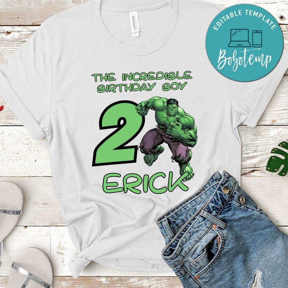 The Incredible Hulk Birthday Boy T-Shirt