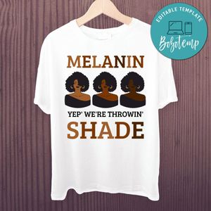 Melanin SVG Cut File Template Instant Download