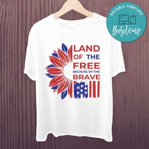 Land of the Free Home of the Brave SVG Cut File for 4th of July