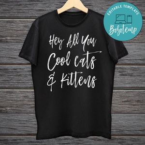 Hey All You Cool Cats and Kittens Digital File Transparent PNG & SVG Instant Download
