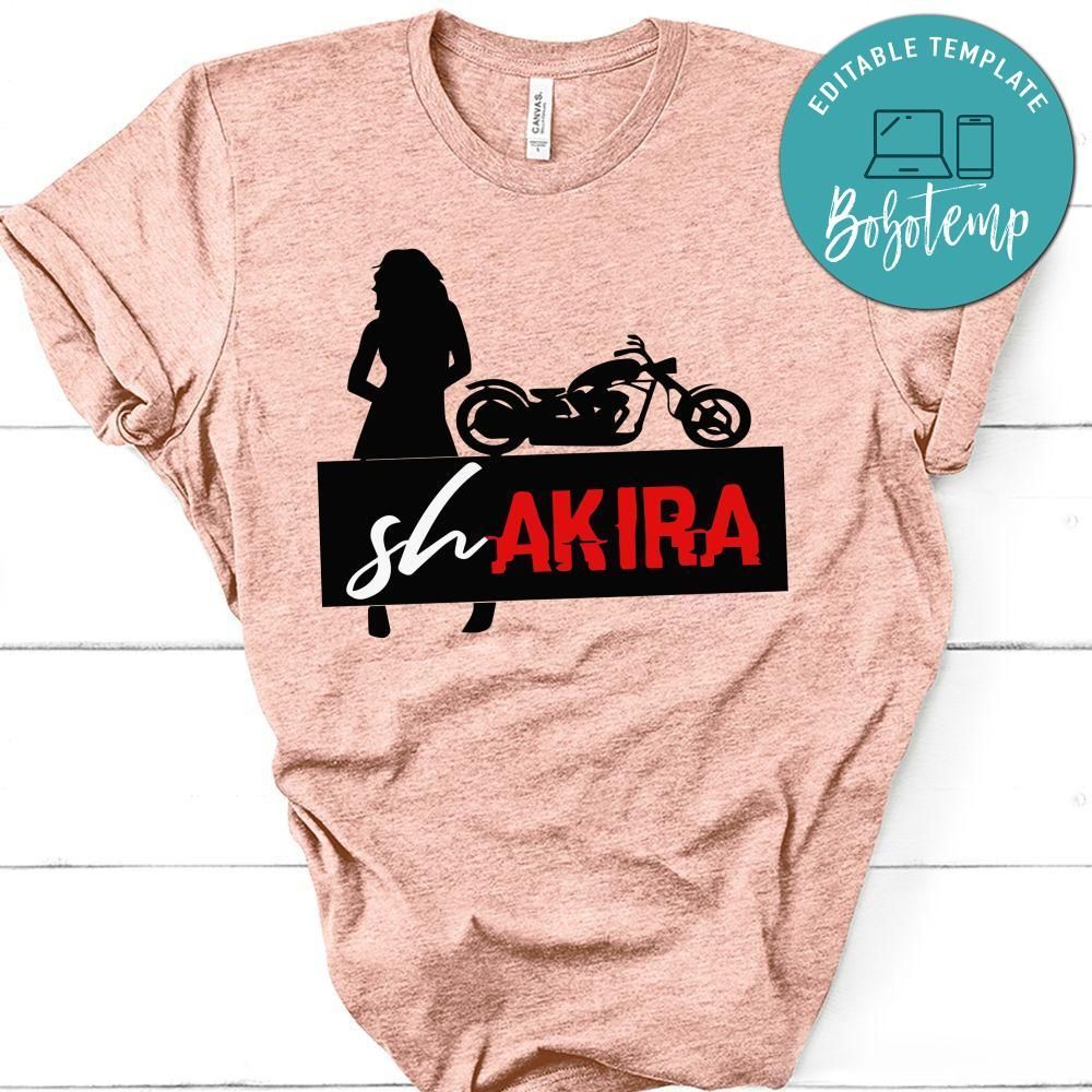 Shakira Akira Anime Funny Meme T-Shirt