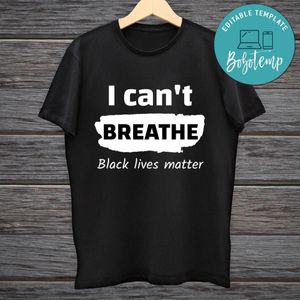 I can't breathe Black Lives Matter Shirt Digital File Transparent PNG & SVG Instant Download