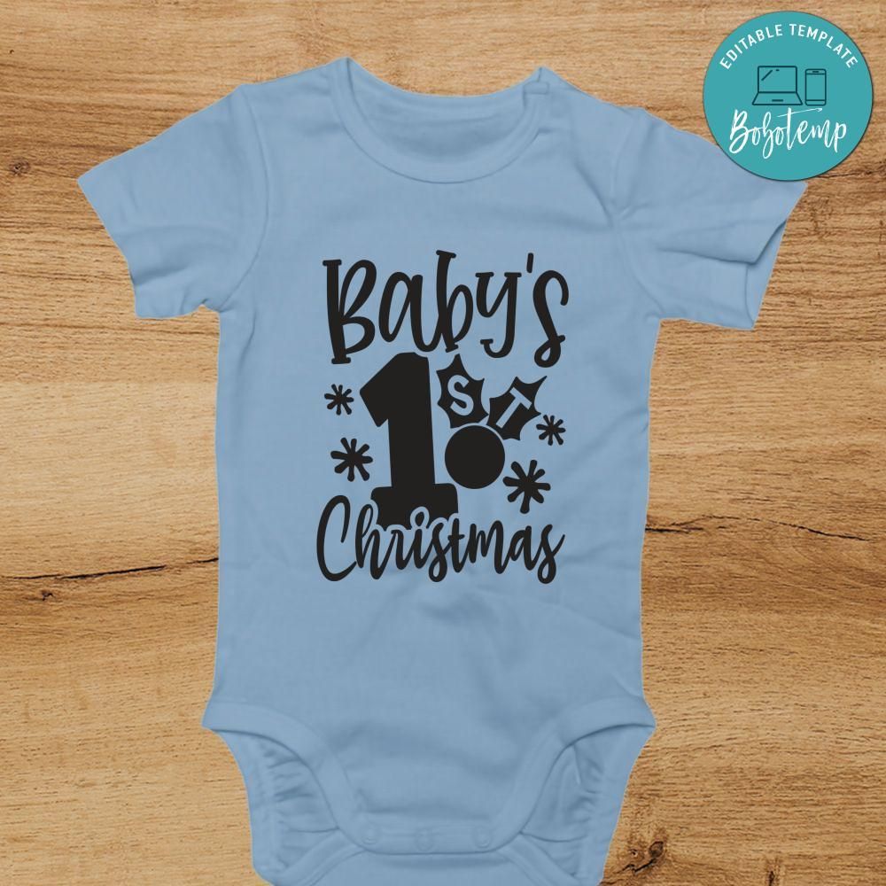 Baby's First Christmas Baby Onesies® - Christmas Baby Shower Gift