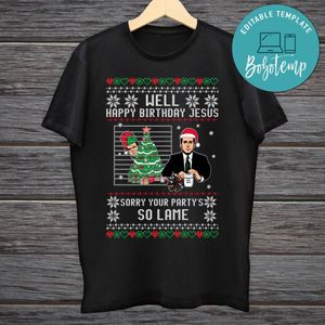 Well Happy Birthday Jesus Michael Scott Shirt PNG File Templates