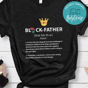 Black Father Definition T-Shirt