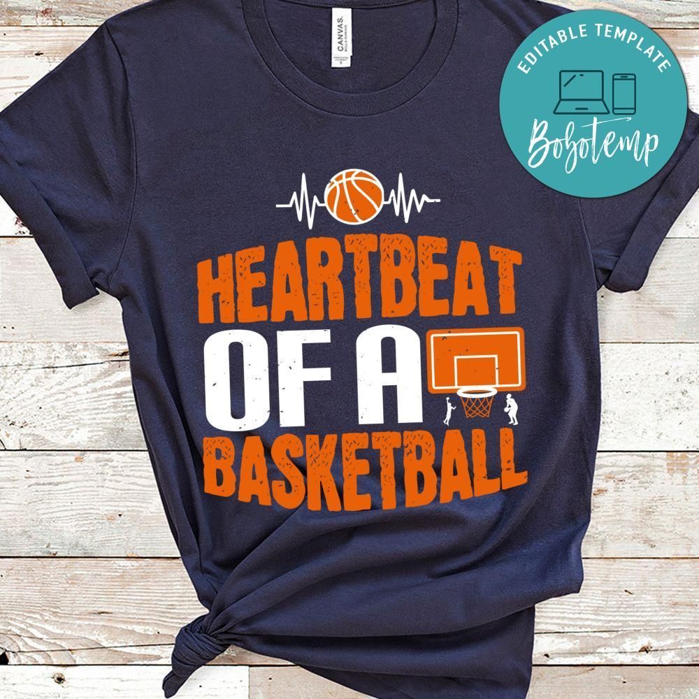Heartbeat of a basketball Shirt