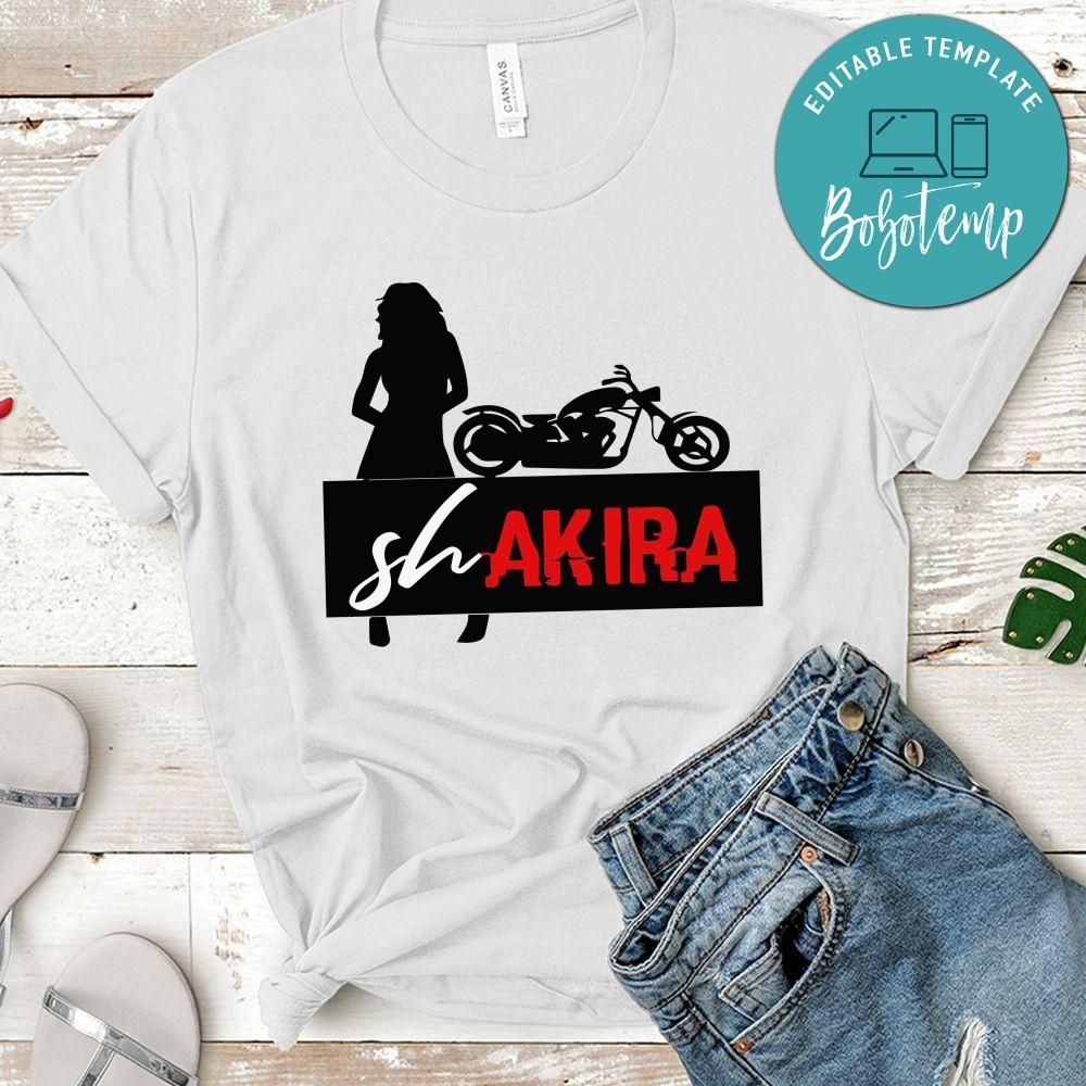 Shakira Akira Anime Funny Meme T-Shirt