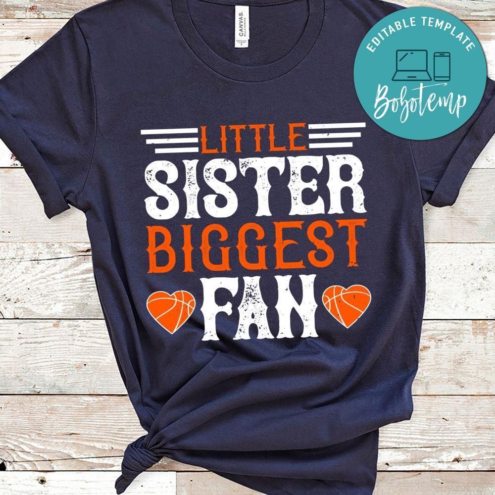 Little sister biggest fan Gift Shirt