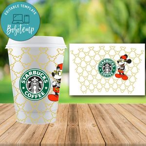 Starbucks Wrap Disney Gucci PNG File template Instant Download