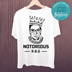 Ruth Bader Notorious RBG Shirt Digital File Transparent PNG & SVG Instant Download