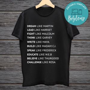 Dream Like Martin Black History Month T-Shirt