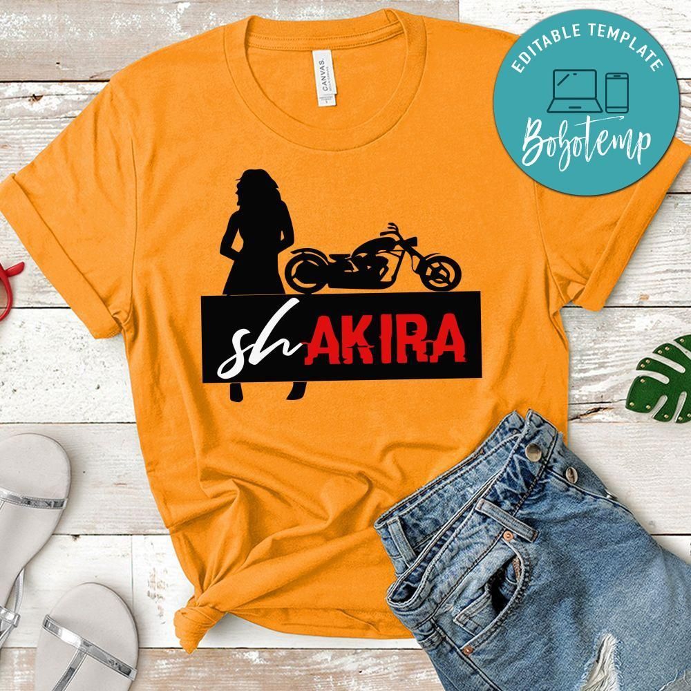 Shakira Akira Anime Funny Meme T-Shirt
