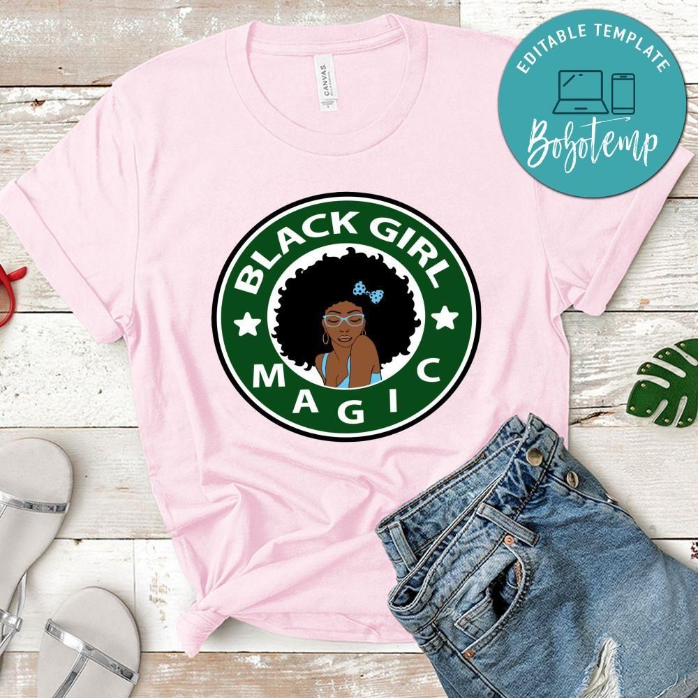Black Girl Magic Afro Woman Shirt