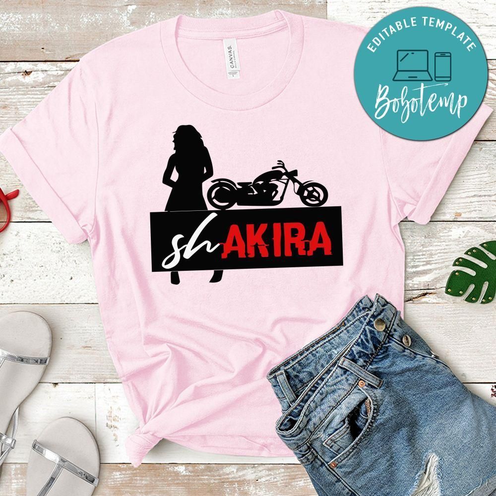 Shakira Akira Anime Funny Meme T-Shirt