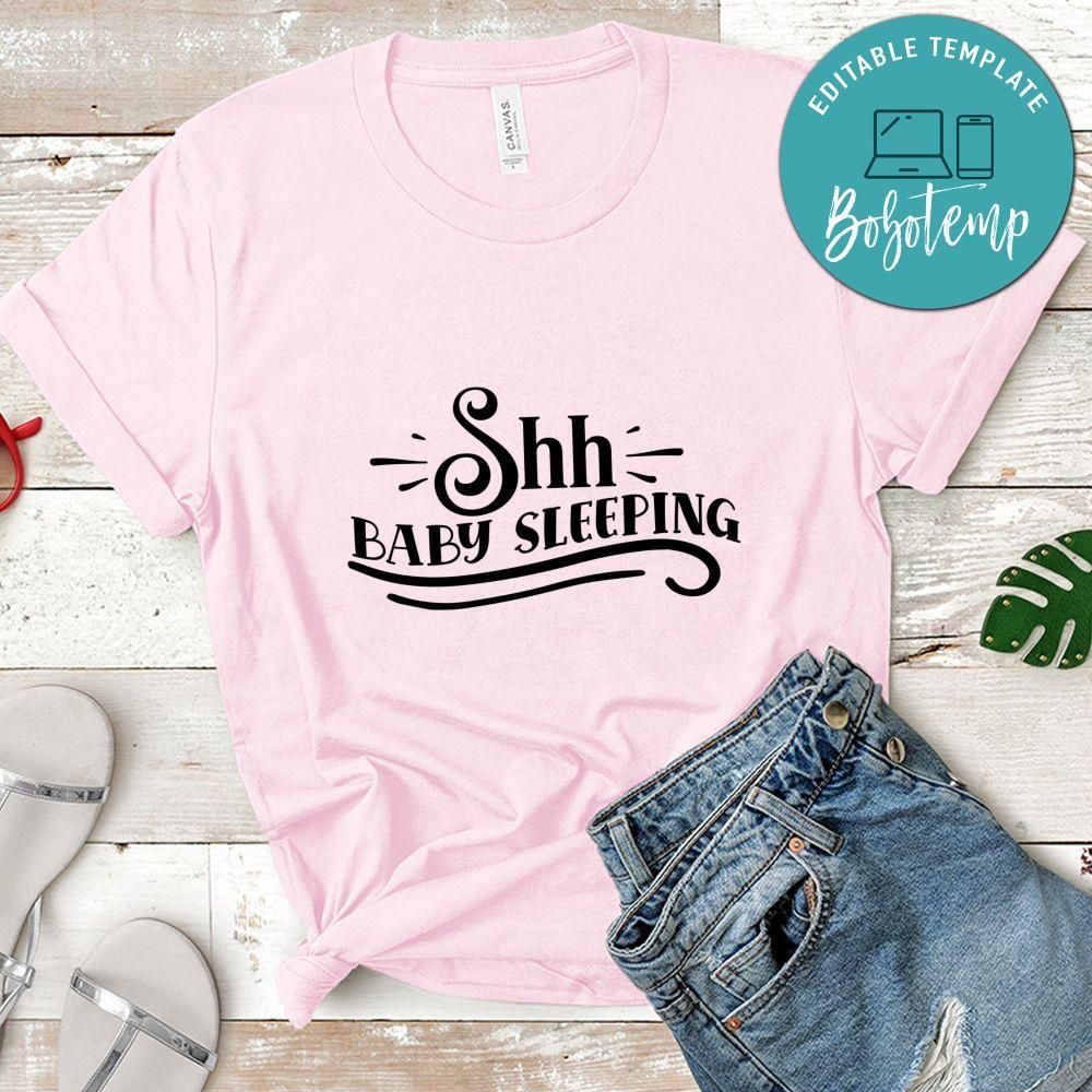 Shh baby sleeping Doormat Shirt