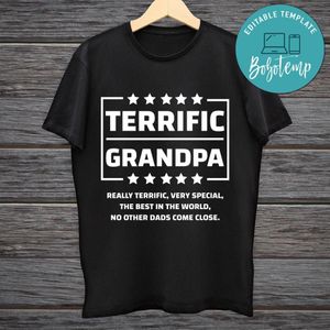 Terrific Grandpa Digital File Transparent PNG & SVG Instant Download