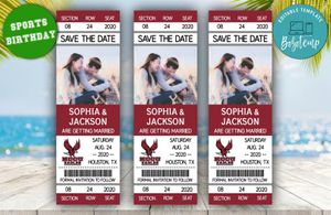 North Carolina Central University Eagles Save The Date Wedding Engagement Announcement Ticket Invitation Instant Download