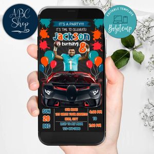 Mobile Tua Tagovailoa Miami Dolphins Drive By Birthday Parade Electronic Invite Invitation Template Instant Download