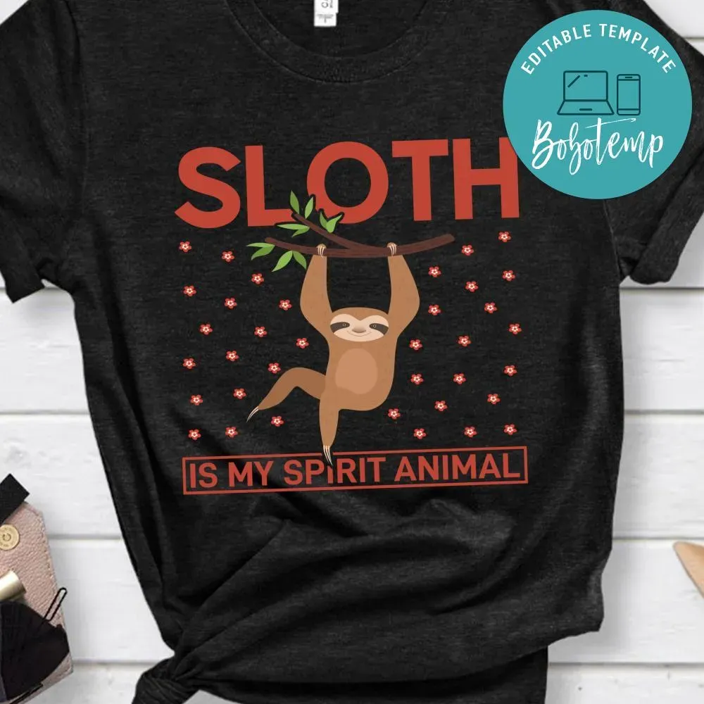 T-shirt Homme Manches Longues Old Glory 'Sloth Is My Spirit Animal' - Graphique Multicolore - Neuf Avec étiquettes