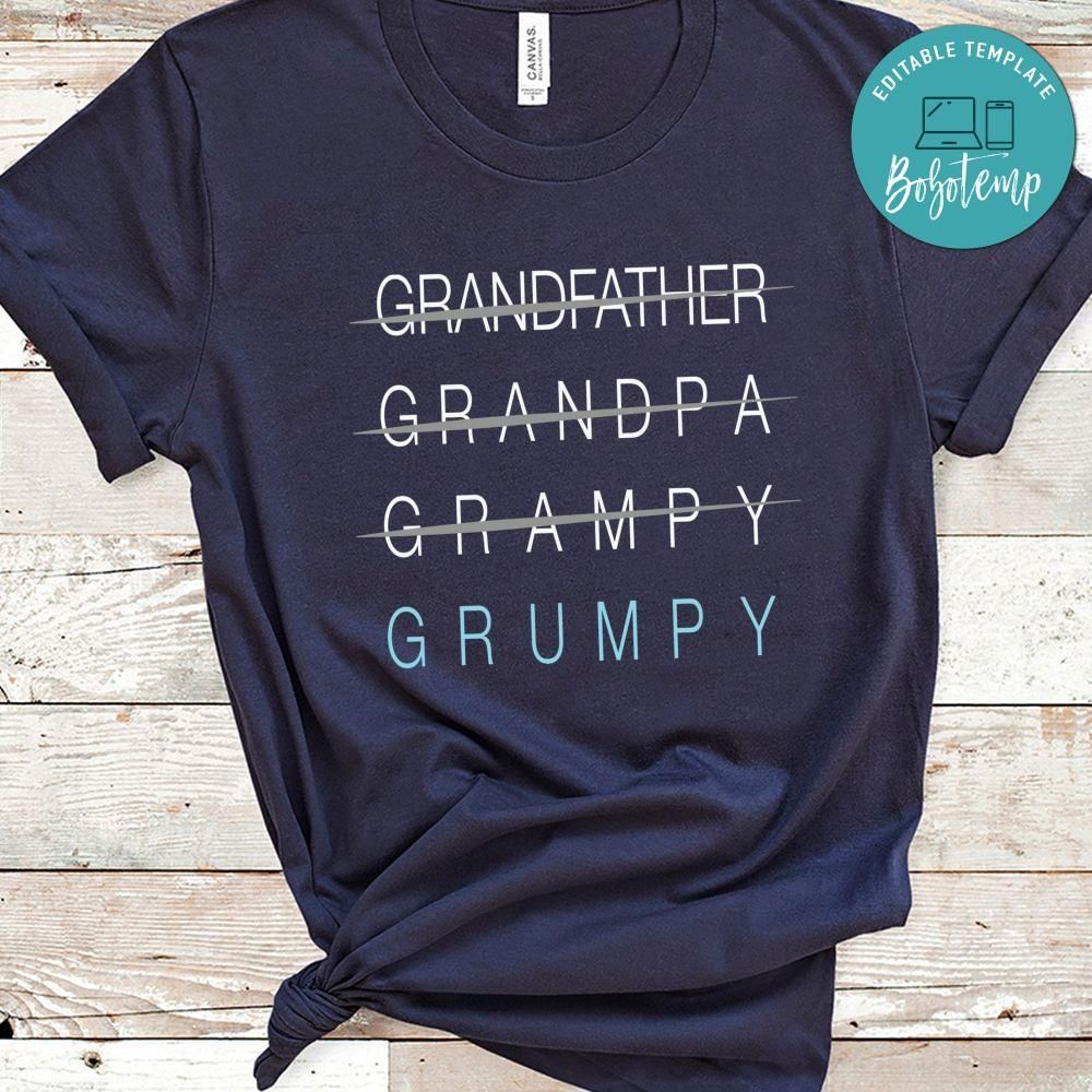 Funny Grumpy Grandfather Father's Day Shirt