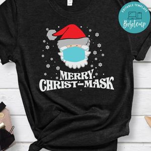 Merry Quarantine Xmas Santa with Mask Shirt