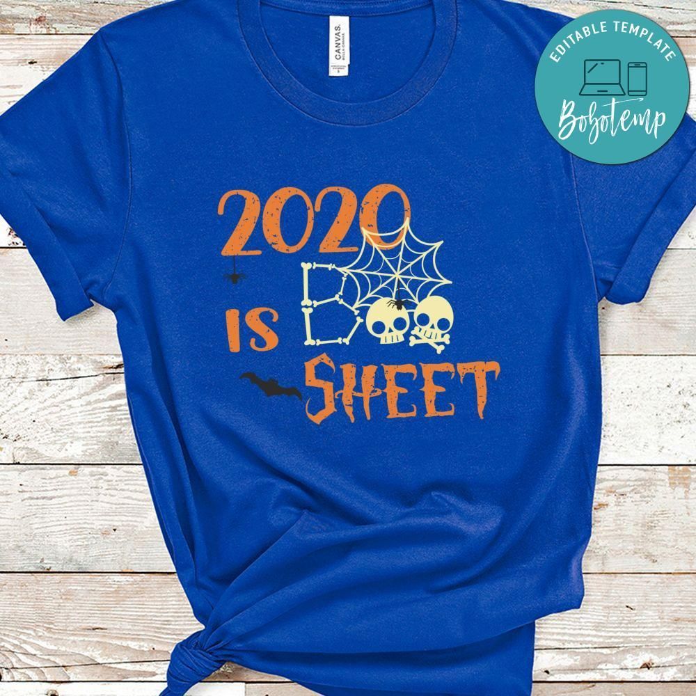 2020 Boo Sheet Skull Skeleton Halloween Shirt