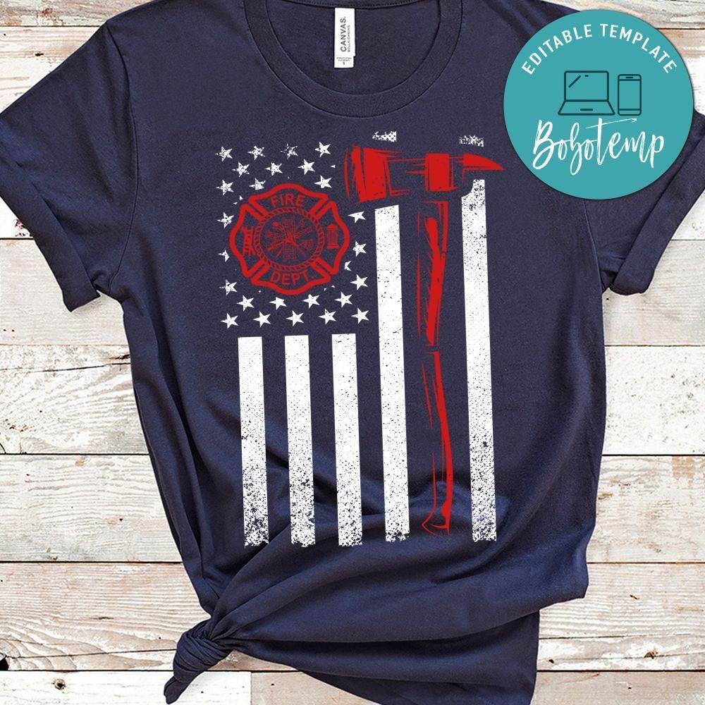 Fire Dept Firefighter Shirt