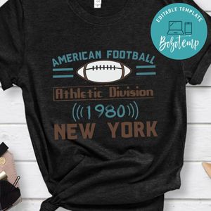 American Football Athletic Division 1980 New York Shirts