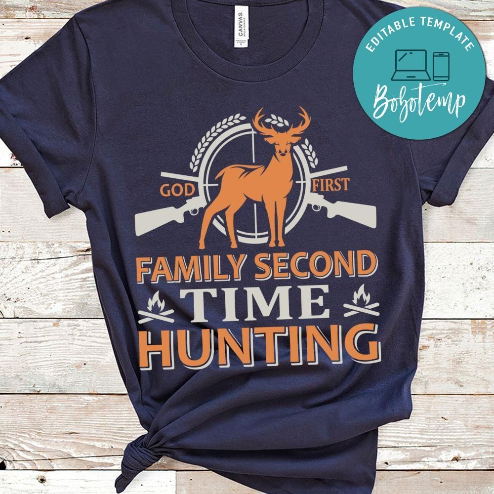 God First Family Second Time Hunting Shirt