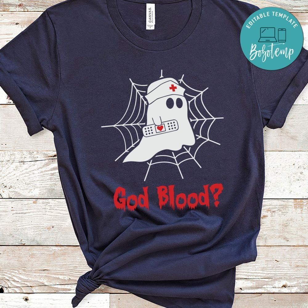 God Blood Funny Boo Halloween Shirt