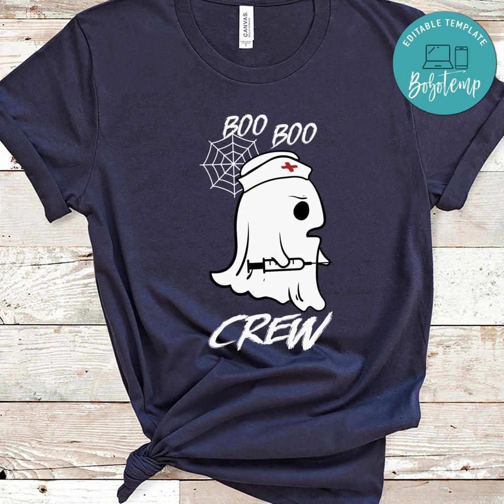 Boo Crew Nurse Ghost Funny Halloween 2020 Shirt