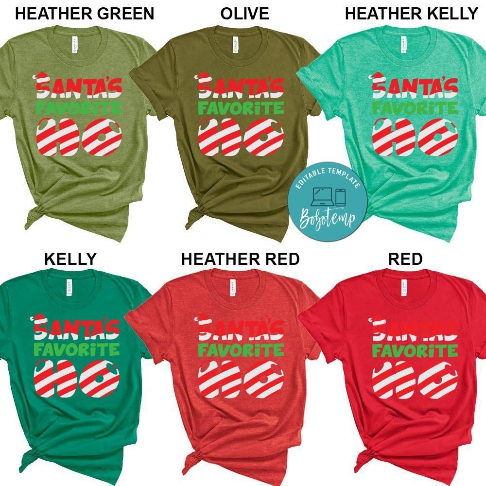 Santa's Favorite Ho Funny Xmas Santa Hat Shirt