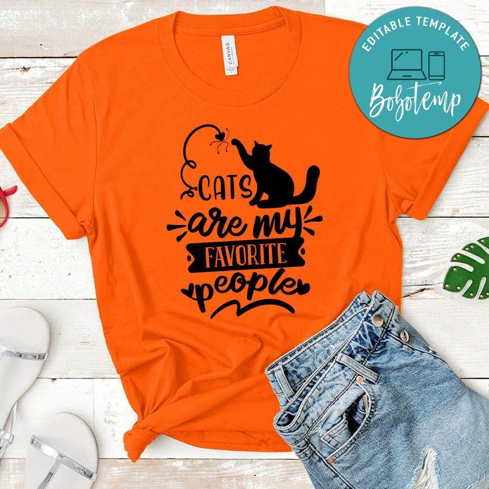 Cats Are My Favorite People T-Shirt