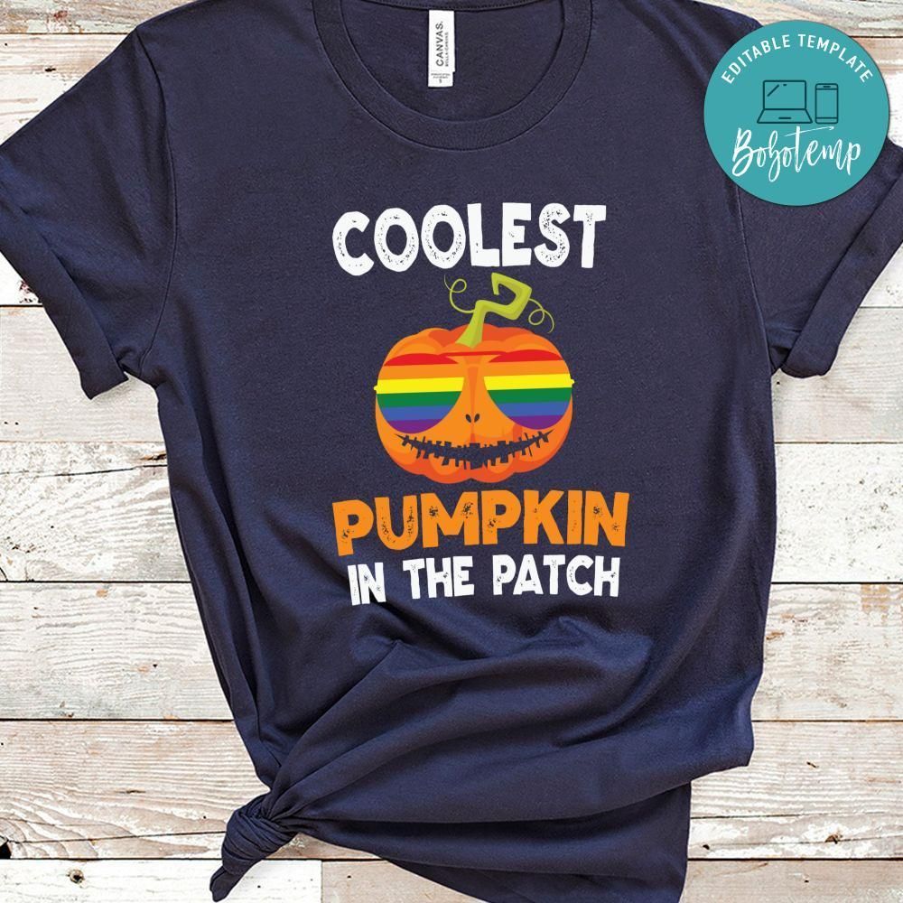 Coolest Pumpkin in Patch Halloween LGBT Shirt