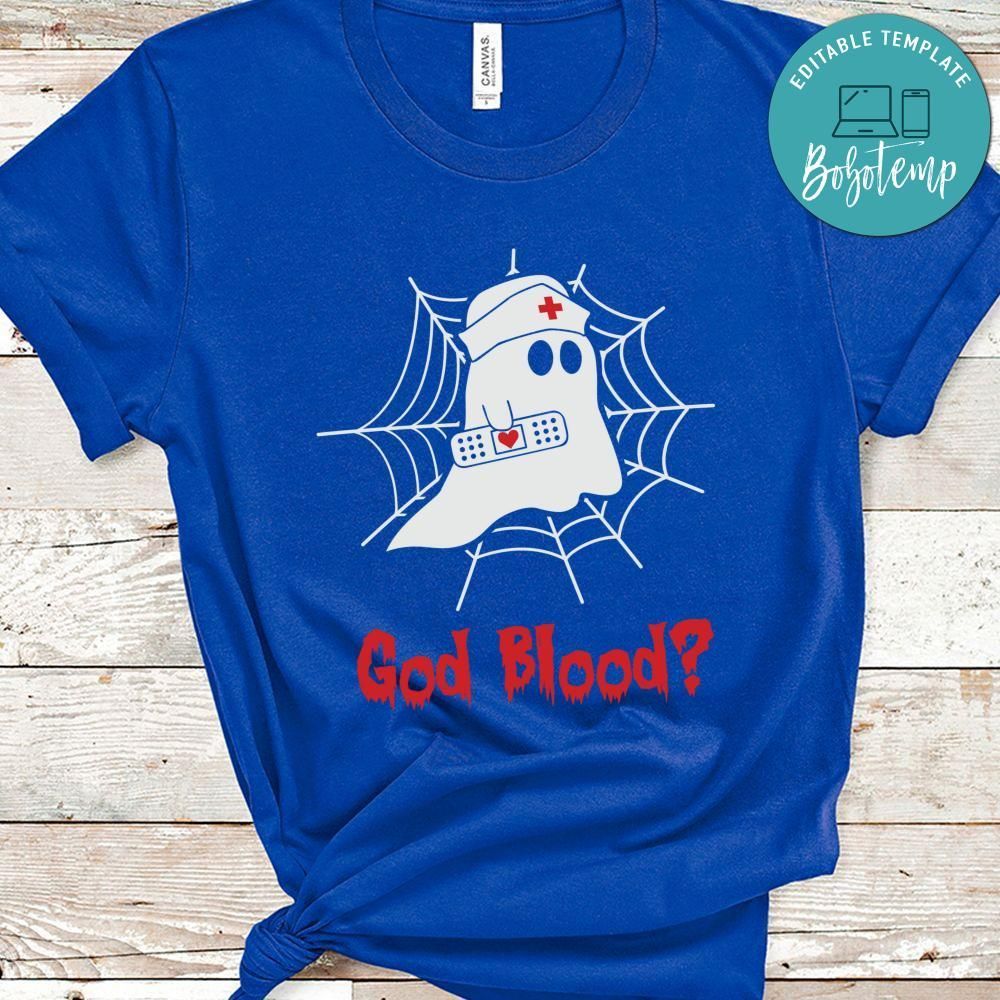 God Blood Funny Boo Halloween Shirt