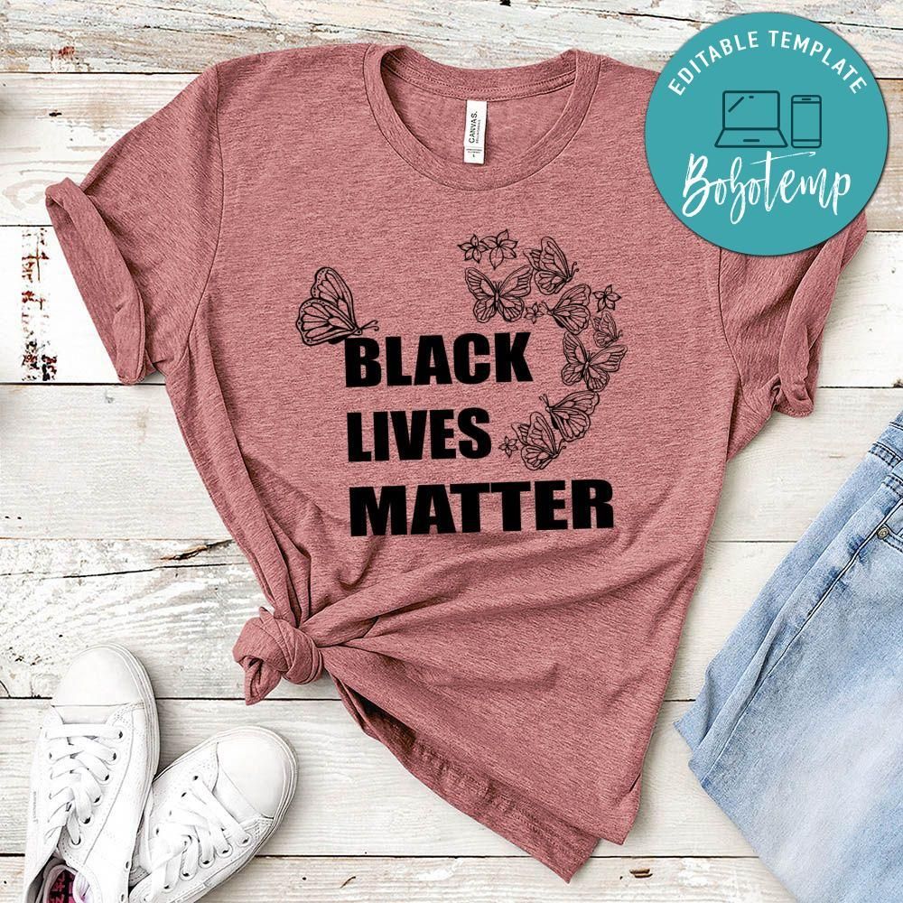 Black Lives Matter With Butterfly Shirt